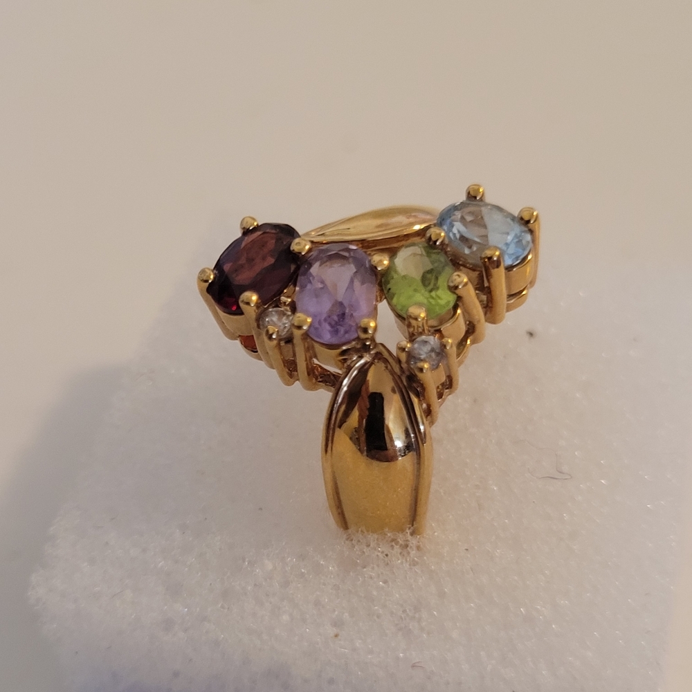 Multi Gemstone Ring - image 4